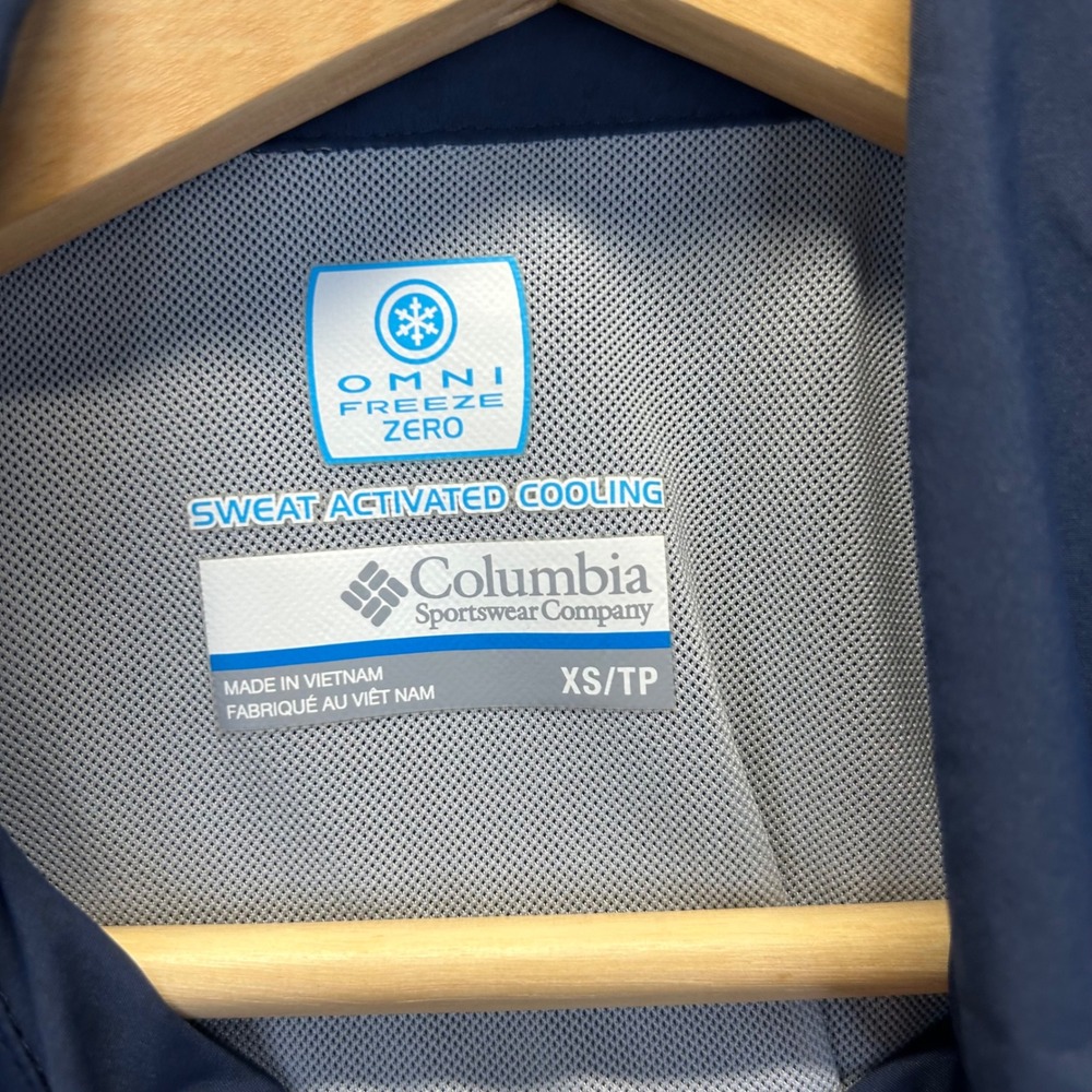 Columbia PFG Omni-Freeze Fishing Shirt Womens XS Navy Blue Long Sleeve Vented - Picture 4 of 8